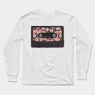 Audio cassette Vintage Grandma flowers Long Sleeve T-Shirt